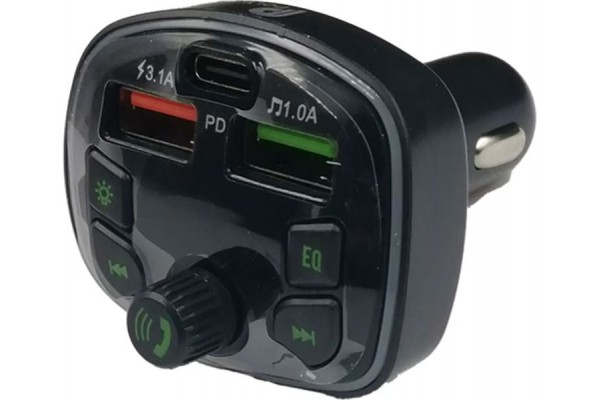 Fm Transmitter ΡL-671 Με Bluetooth, 2 Usb Και Οθόνη Lcd Μαύρο 1 Τεμάχιο Fm Transmitter ΡL-671 Με Bluetooth, 2 Usb Και Οθόνη Lcd Μαύρο 1 Τεμάχιο