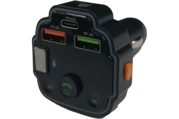 Fm Transmitter ΡL-651 Με Bluetooth, 2 Usb Και Οθόνη Lcd Μαύρο 1 Τεμάχιο Fm Transmitter ΡL-651 Με Bluetooth, 2 Usb Και Οθόνη Lcd Μαύρο 1 Τεμάχιο