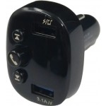 Fm Transmitter ΡL-657 Με Bluetooth, 2 Usb Και Οθόνη Lcd Μαύρο 1 Τεμάχιο