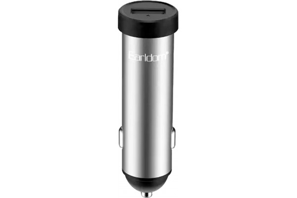 Φορτιστής Αναπτήρα Αυτοκινήτου Με 1 Θύρα Usb Earldom CC21 12-24V 2.4A Γκρι 1 Τεμάχιο
