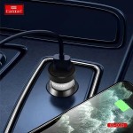Φορτιστής Αναπτήρα Αυτοκινήτου Με 1 Θύρα Usb Earldom CC21 12-24V 2.4A Γκρι 1 Τεμάχιο
