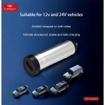 Φορτιστής Αναπτήρα Αυτοκινήτου Με 1 Θύρα Usb Earldom CC21 12-24V 2.4A Γκρι 1 Τεμάχιο