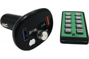 Fm Transmitter ΡL-655 Με Bluetooth, 2 Usb Και Οθόνη Lcd Μαύρο 1 Τεμάχιο