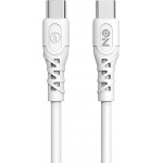On Mobile Accessories Καλώδιο Type-c Σε Type-c Λευκό On Mobile Accessories Καλώδιο Type-c Σε Type-c Λευκό