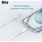 On Mobile Accessories Καλώδιο Type-c Σε Lightning Λευκό On Mobile Accessories Καλώδιο Type-c Σε Lightning Λευκό