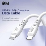 On Mobile Accessories Καλώδιο Type-c Σε Lightning Λευκό On Mobile Accessories Καλώδιο Type-c Σε Lightning Λευκό