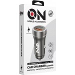 On Mobile Accessories Φορτιστής Αναπτήρα Αυτοκινήτου Με 2 Θύρες Usb Και USB-c 12-24V Μαύρος