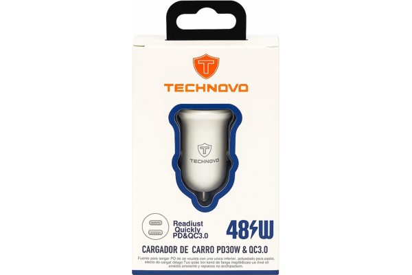 Φορτιστής Αναπτήρα Αυτοκινήτου Technovo TN-B013 Με 1 Θύρα Usb Και 1 Θύρα USB-C 12-24V 3A Λευκός 1 Τεμάχιο Φορτιστής Αναπτήρα Αυτοκινήτου Technovo TN-B013 Με 1 Θύρα Usb Και 1 Θύρα USB-C 12-24V 3A Λευκός 1 Τεμάχιο