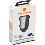 Φορτιστής Αναπτήρα Αυτοκινήτου Technovo TN-B013 Με 1 Θύρα Usb Και 1 Θύρα USB-C 12-24V 3A Λευκός 1 Τεμάχιο Φορτιστής Αναπτήρα Αυτοκινήτου Technovo TN-B013 Με 1 Θύρα Usb Και 1 Θύρα USB-C 12-24V 3A Λευκός 1 Τεμάχιο