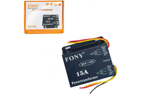 Μετασχηματιστής Τάσης 24V Σε 12V FO-15A 000477 1 Τεμάχιο