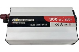 Inverter Αυτοκινήτου Από 12 Volt Σε 230 Volt 300/600 Watt 1 Τεμάχιο