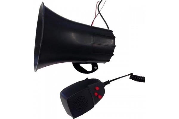 Κόρνα Αστυνομίας Με 3 Ήχους Και Μικρόφωνο 50Watt 1 Τεμάχιο Κόρνα Αστυνομίας Με 3 Ήχους Και Μικρόφωνο 50Watt 1 Τεμάχιο