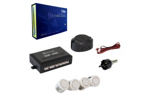 Σύστημα Παρκαρίσματος Pdc Με 4 Αισθητήρες 18mm Άσπρο Χρώμα Με Ήχο Buzzer Osio OSP-235 Σύστημα Παρκαρίσματος Pdc Με 4 Αισθητήρες 18mm Άσπρο Χρώμα Με Ήχο Buzzer Osio OSP-235