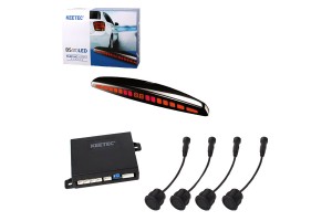 Σύστημα Παρκαρίσματος Pdc Με 4 Αισθητήρες 18mm Με Οθόνη Led Και Ήχο Buzzer Keetec BS410LED