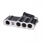 Προέκταση Αναπτήρα In-Car Wf-4008 Τετραπλή 12/24V Με 2 Usb 1 Τεμάχιο
