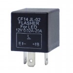 Ρελέ Αυτοκινήτου Flasher Για Led 12 Volt (Negative Connection) 0.02A-20ACF14 JL-021 Τεμάχιο