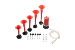 Κόρνα Πενταφωνία La Cucaracha Μelodie 12 Volt 118dB Κόκκινη