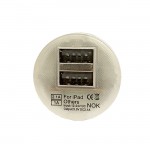 Φορτιστής Αναπτήρα Αυτοκινήτου Με 2 Usb Λευκός 1 Τεμάχιο