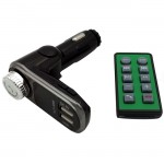 Fm Transmitter ALS-A668 Με Bluetooth, 2 USB, Οθόνη Lcd Και Τηλεχειριστήριο Μαύρο 1 Τεμάχιο