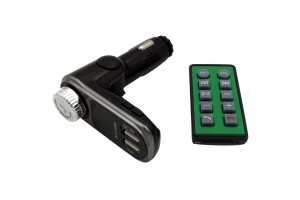 Fm Transmitter ALS-A668 Με Bluetooth, 2 USB, Οθόνη Lcd Και Τηλεχειριστήριο Μαύρο 1 Τεμάχιο