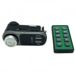Fm Transmitter ALS-A668 Με Bluetooth, 2 USB, Οθόνη Lcd Και Τηλεχειριστήριο Μαύρο 1 Τεμάχιο