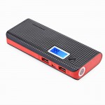 Power Bank Για Ταχυφόρτιση Με 2 Θύρες Φόρτιστης Και Φωτισμό Carbon 1Τμχ