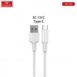 Καλώδιο Usb Φόρτισης Και Μεταφοράς Δεδομένων Earldom EC-131C Για Type-C 3A 1m 1 Τεμάχιο