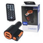 Fm Transmitter ALS-A905 Με Bluetooth, 2 USB, Οθόνη Lcd Και Τηλεχειριστήριο Μαύρο 1 Τεμάχιο