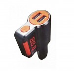Fm Transmitter ALS-A905 Με Bluetooth, 2 USB, Οθόνη Lcd Και Τηλεχειριστήριο Μαύρο 1 Τεμάχιο