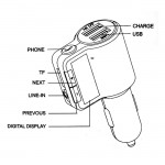 Fm Transmitter ALS-A905 Με Bluetooth, 2 USB, Οθόνη Lcd Και Τηλεχειριστήριο Μαύρο 1 Τεμάχιο
