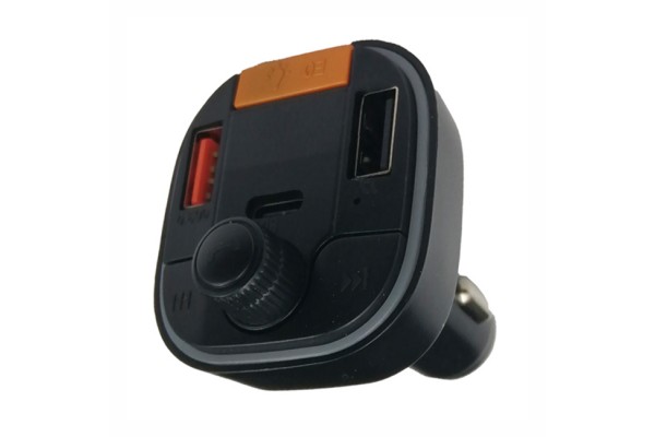 Fm Transmitter ΡL-668 Με Bluetooth, 2 Usb Και Οθόνη Lcd Μαύρο 1 Τεμάχιο