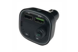 Fm Transmitter ΡL-669 Με Bluetooth, 2 Usb Και Οθόνη Lcd Μαύρο 1 Τεμάχιο