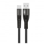 Καλώδιο Usb Φόρτισης Και Μεταφοράς Δεδομένων Για Type-C Earldom EC-077C Μαύρο 1m 1 Τεμάχιο