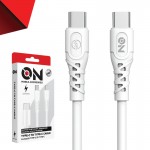 On Mobile Accessories Καλώδιο Type-c Σε Type-c Λευκό On Mobile Accessories Καλώδιο Type-c Σε Type-c Λευκό