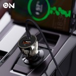 On Mobile Accessories Φορτιστής Αναπτήρα Αυτοκινήτου Με 2 Θύρες Usb Και USB-c 12-24V Διάφανος On Mobile Accessories Φορτιστής Αναπτήρα Αυτοκινήτου Με 2 Θύρες Usb Και USB-c 12-24V Διάφανος