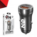 On Mobile Accessories Φορτιστής Αναπτήρα Αυτοκινήτου Με 2 Θύρες Usb Και USB-c 12-24V Μαύρος On Mobile Accessories Φορτιστής Αναπτήρα Αυτοκινήτου Με 2 Θύρες Usb Και USB-c 12-24V Μαύρος