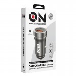 On Mobile Accessories Φορτιστής Αναπτήρα Αυτοκινήτου Με 2 Θύρες Usb Και USB-c 12-24V Μαύρος On Mobile Accessories Φορτιστής Αναπτήρα Αυτοκινήτου Με 2 Θύρες Usb Και USB-c 12-24V Μαύρος