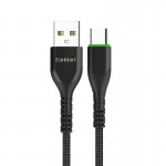 Καλώδιο Usb Φόρτισης Και Μεταφοράς Δεδομένων Για Type-C 2.4A Earldom EC-125C Μαύρο 1m 1 Τεμάχιο