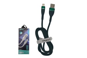 Καλώδιο Usb Φόρτισης Και Μεταφοράς Δεδομένων Για Iphone Πράσινο CA-8182 5.1A 1m 1 Τεμάχιο