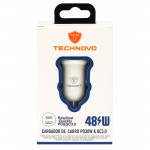 Φορτιστής Αναπτήρα Αυτοκινήτου Technovo TN-B013 Με 1 Θύρα Usb Και 1 Θύρα USB-C 12-24V 3A Λευκός 1 Τεμάχιο Φορτιστής Αναπτήρα Αυτοκινήτου Technovo TN-B013 Με 1 Θύρα Usb Και 1 Θύρα USB-C 12-24V 3A Λευκός 1 Τεμάχιο
