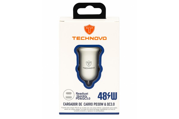 Φορτιστής Αναπτήρα Αυτοκινήτου Technovo TN-B013 Με 1 Θύρα Usb Και 1 Θύρα USB-C 12-24V 3A Λευκός 1 Τεμάχιο Φορτιστής Αναπτήρα Αυτοκινήτου Technovo TN-B013 Με 1 Θύρα Usb Και 1 Θύρα USB-C 12-24V 3A Λευκός 1 Τεμάχιο