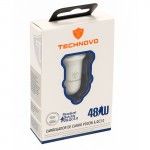 Φορτιστής Αναπτήρα Αυτοκινήτου Technovo TN-B013 Με 1 Θύρα Usb Και 1 Θύρα USB-C 12-24V 3A Λευκός 1 Τεμάχιο Φορτιστής Αναπτήρα Αυτοκινήτου Technovo TN-B013 Με 1 Θύρα Usb Και 1 Θύρα USB-C 12-24V 3A Λευκός 1 Τεμάχιο