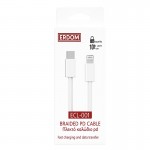 Καλώδιο Φόρτισης Και Μεταφοράς Δεδομένων Για Type-C Σε Lightning 30W Erdom ECL-001 Λευκό 1m 1 Τεμάχιο Καλώδιο Φόρτισης Και Μεταφοράς Δεδομένων Για Type-C Σε Lightning 30W Erdom ECL-001 Λευκό 1m 1 Τεμάχιο