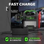 Επαγγελαμτικός Εκκινητής Μπαταριών , Powerbank, Φακός Led 3 Σε1 Lokithor J10000HD 12 Volt 10000A / 24V 5000A 1 Τεμάχιο
