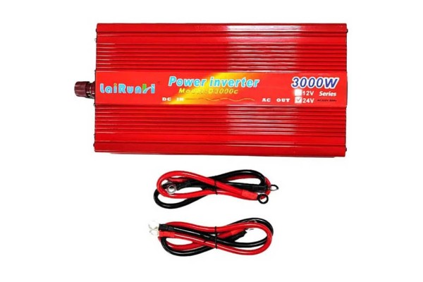 Inverter Αυτοκινήτου Lairun 24V 3000W 1 Τεμάχιο