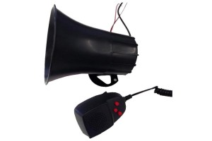 Κόρνα Αστυνομίας Με 3 Ήχους Και Μικρόφωνο 50Watt 1 Τεμάχιο