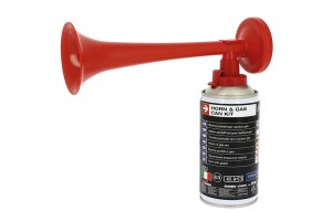 Κόρνα Γηπέδου Με Φιάλη 300ml 500hz 110db Με Πιστοποίηση E3 Made In Italy 1 Τεμάχιο