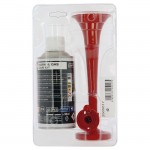 Κόρνα Γηπέδου Με Φιάλη 300ml 500hz 110db Με Πιστοποίηση E3 Made In Italy 1 Τεμάχιο