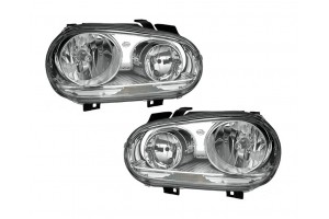 Hella Μπροστινά Φανάρια για Volkswagen Golf IV Χρώμιο 2τμχ