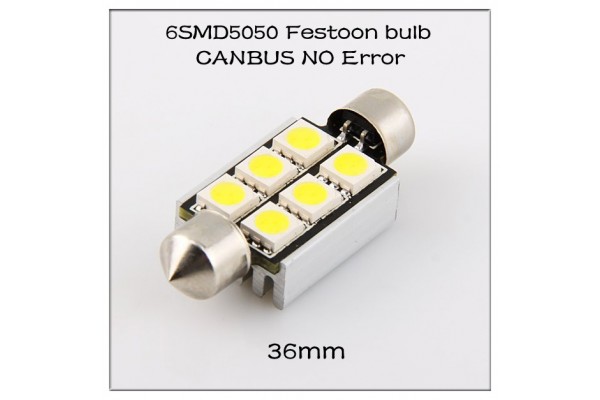 Carman S8.5 5050 Canbus LED 6SMD 36mm 2τμχ